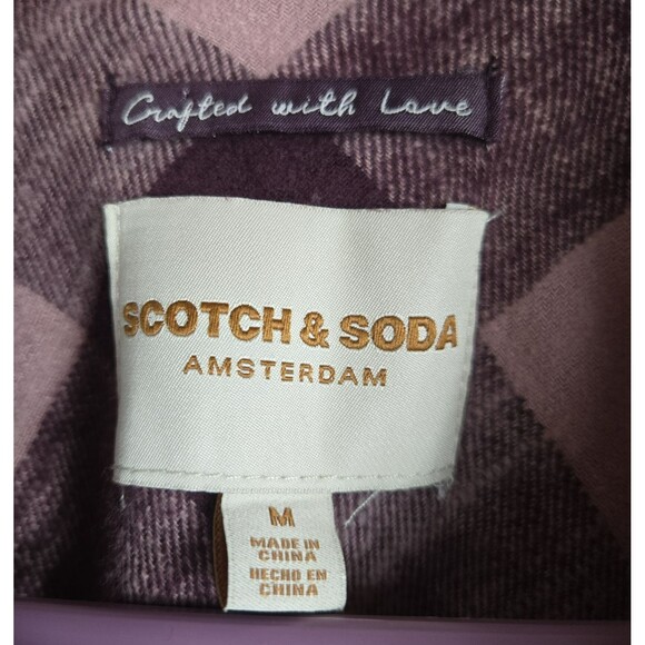 Scotch & Soda Women's Size Medium Red Flannel Button Up NWT - Picture 2 of 7